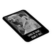 Yawning Koala - grappige quote Magneet (Rechterzijde)