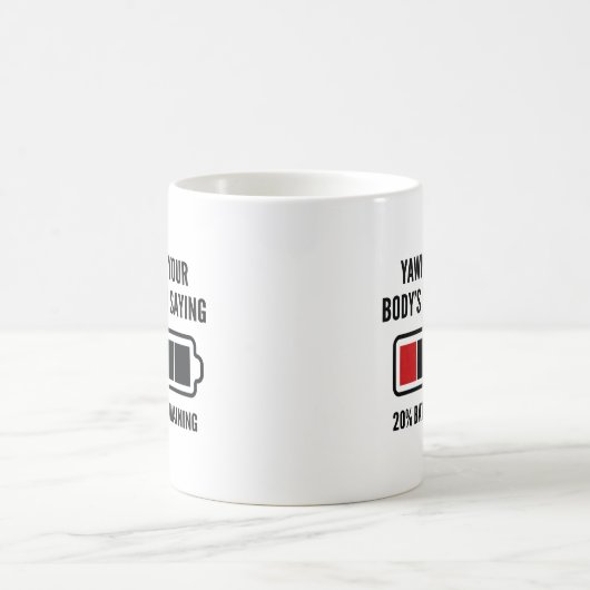 Yawning Koffiemok (Center)