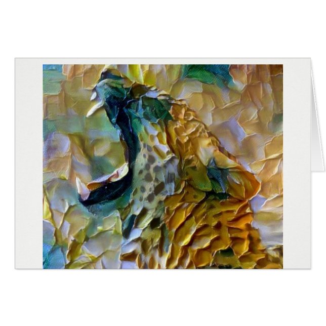 yawning Leopard (Voorkant Horizontaal)