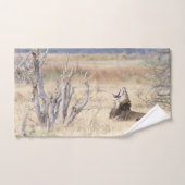 Yawning lion bad handdoek (Handdoek)