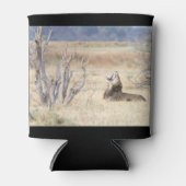 Yawning lion blikjeskoeler (Voorkant)