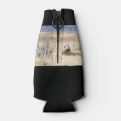 Yawning lion flesjeskoeler (Achterkant)