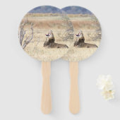 Yawning lion handwaaier (Voorkant en achterkant)