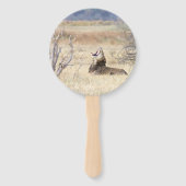 Yawning lion handwaaier (Voorkant)