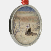 Yawning lion metalen ornament (Rechts)