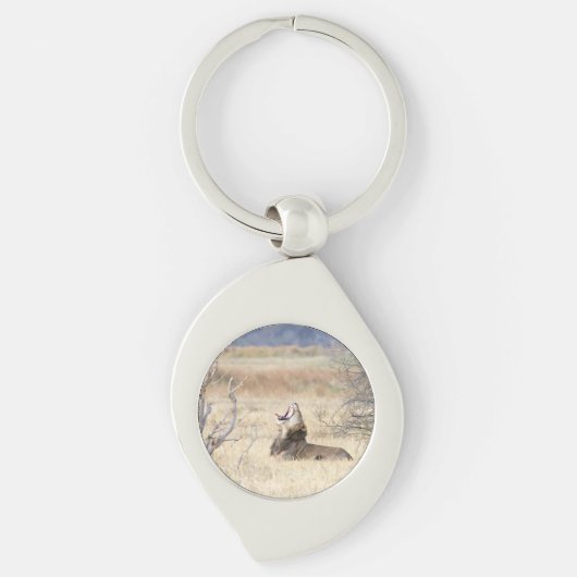 Yawning lion sleutelhanger (Voorkant)
