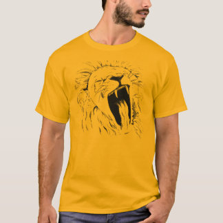 Yawning lion t-shirt