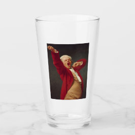 Yawning Man (Self-Portrait) (door Joseph Ducreux) Glas