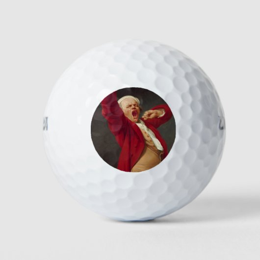 Yawning Man (Self-Portrait) (door Joseph Ducreux) Golfballen (Voorkant)
