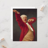 Yawning Man (Self-Portrait) (door Joseph Ducreux) Kaart (Voorkant / Achterkant in situ)