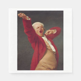 Yawning Man (Self-Portrait) (door Joseph Ducreux) Servet