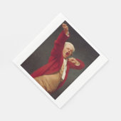 Yawning Man (Self-Portrait) (door Joseph Ducreux) Servet (Hoek)