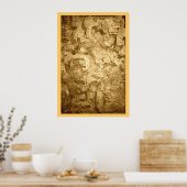 Yaxchilan Lintel # 25 Poster (Keuken)