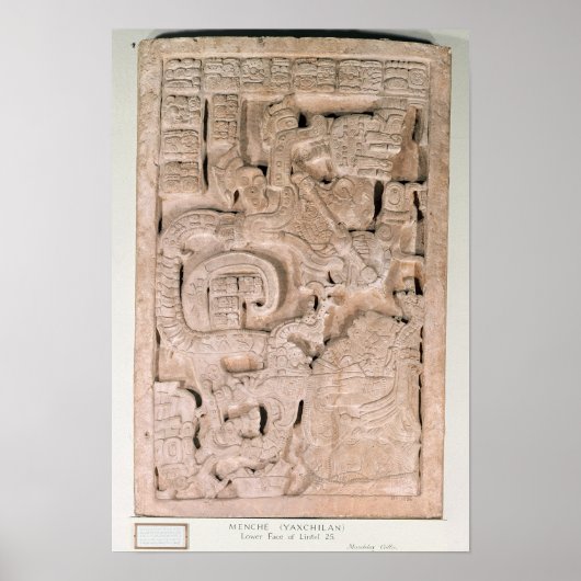 Yaxchilan lintel, late klassieke periode poster (Voorkant)