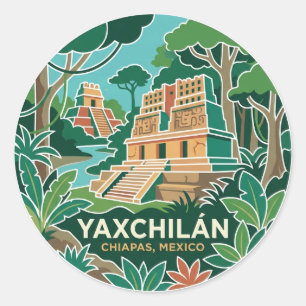 Yaxchilán Mexico Ronde Sticker