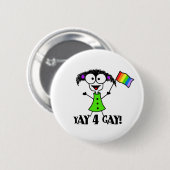 Yay 4 Gay Button (Voorkant /achterkant)