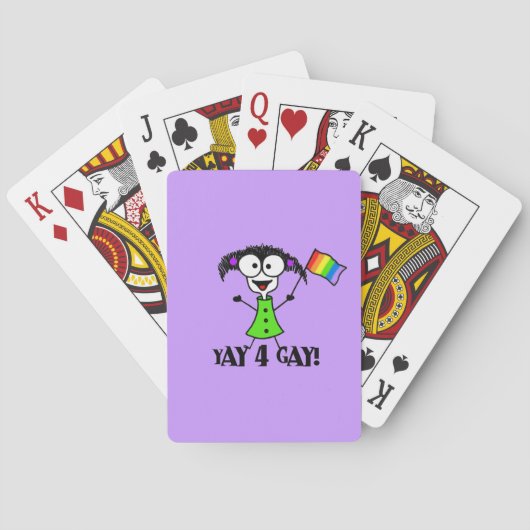 Yay 4 Gay Pokerkaarten (Achterkant)