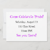 Yay 4 Gay Pride Uitnodigingen (Achterkant)