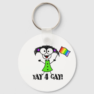 Yay 4 Gay Sleutelhanger