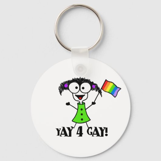 Yay 4 Gay Sleutelhanger (Voorkant)