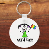 Yay 4 Gay Sleutelhanger (Voorkant)