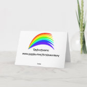 Yay 4 Gay Wenskaart Kaart (Achterkant)