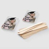 Yay Afstudeerder Fun Afstuderen Foto verplaatsbaar Handwaaier (Niet-gemonteerd)