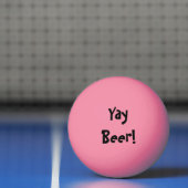 Yay Beer! Gloed in het donker Pingpongbal (Net)