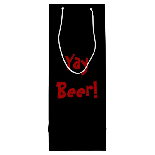 Yay Beer! Wijn Cadeautas (Achterkant)