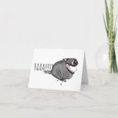 YAY! Black Pug Zoomies-Kaart Kaart (Voorkant)