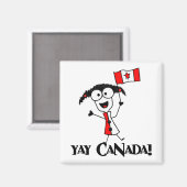 Yay Canada! Magneet (Voorkant / Achterkant)