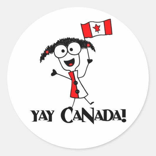 Yay Canada! Stickers (Voorkant)