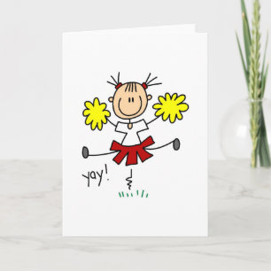 Yay Cheerleader Card Kaart