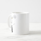 Yay Funny Mountain Climber Hiker Mountaineer Hand  Koffiemok (Voorkant links)