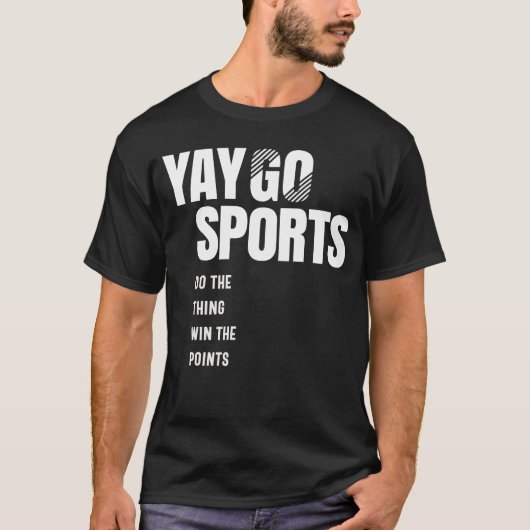 Yay Go Sport - Grappige Sport T-shirt (Voorkant)