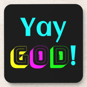 Yay God Neon Liefde Bier Onderzetter
