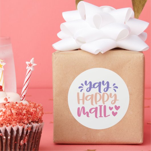 Yay Happy Mail - Small Business Sticker (Feest)