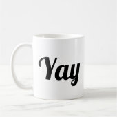 Yay Happy verheft de moderne positiviteit Koffiemok (Links)