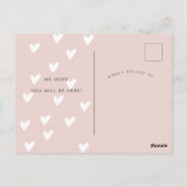 Yay het is een meisje boho ballon Baby shower Briefkaart (Achterkant)