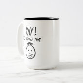 Yay - Het is koffietijd mok (Voorkant links)