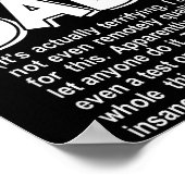 Yay! I'm A New Dad! - Funny Father's Day Joke Gift Poster (Hoek)