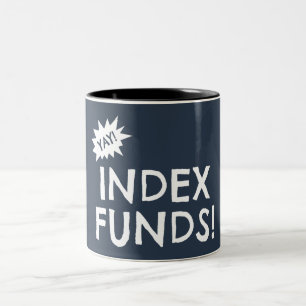 Yay Index Funds Tweekleurige Koffiemok