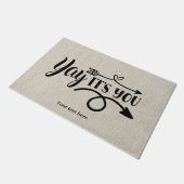 Yay, jij bent het deurmat (Schuin)