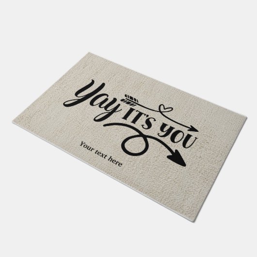 Yay, jij bent het deurmat (Schuin)