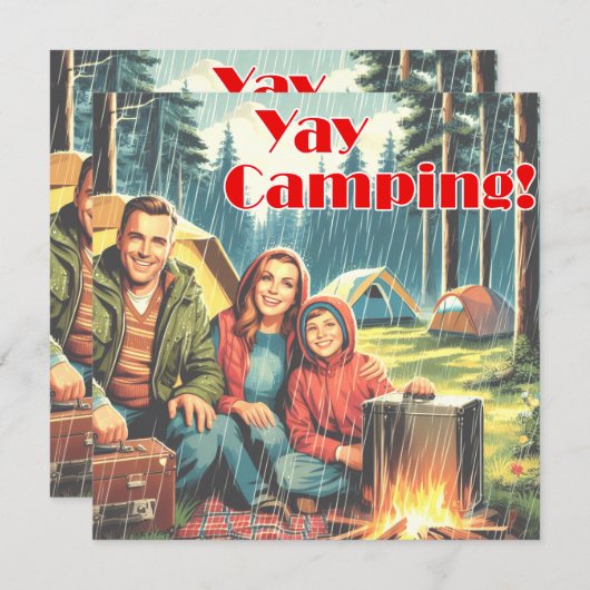 Yay Kamperen in de regen (Voorkant / Achterkant)