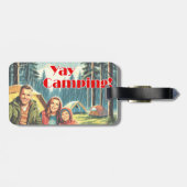 Yay Kamperen in de regen Bagagelabel (Achterkant horizontaal)