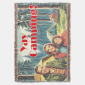 Yay Kamperen in de regen gooien deken (Voorkant Verticaal)