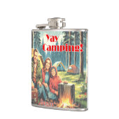 Yay Kamperen in de regen Heupfles (Links)