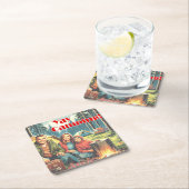 Yay Kamperen in de regen Kartonnen Onderzetters (Insitu)