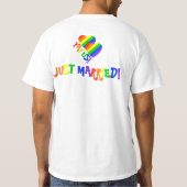 YAY ONS! Gay Couples Pride net getrouwd met T-Shir T-shirt (Achterkant)